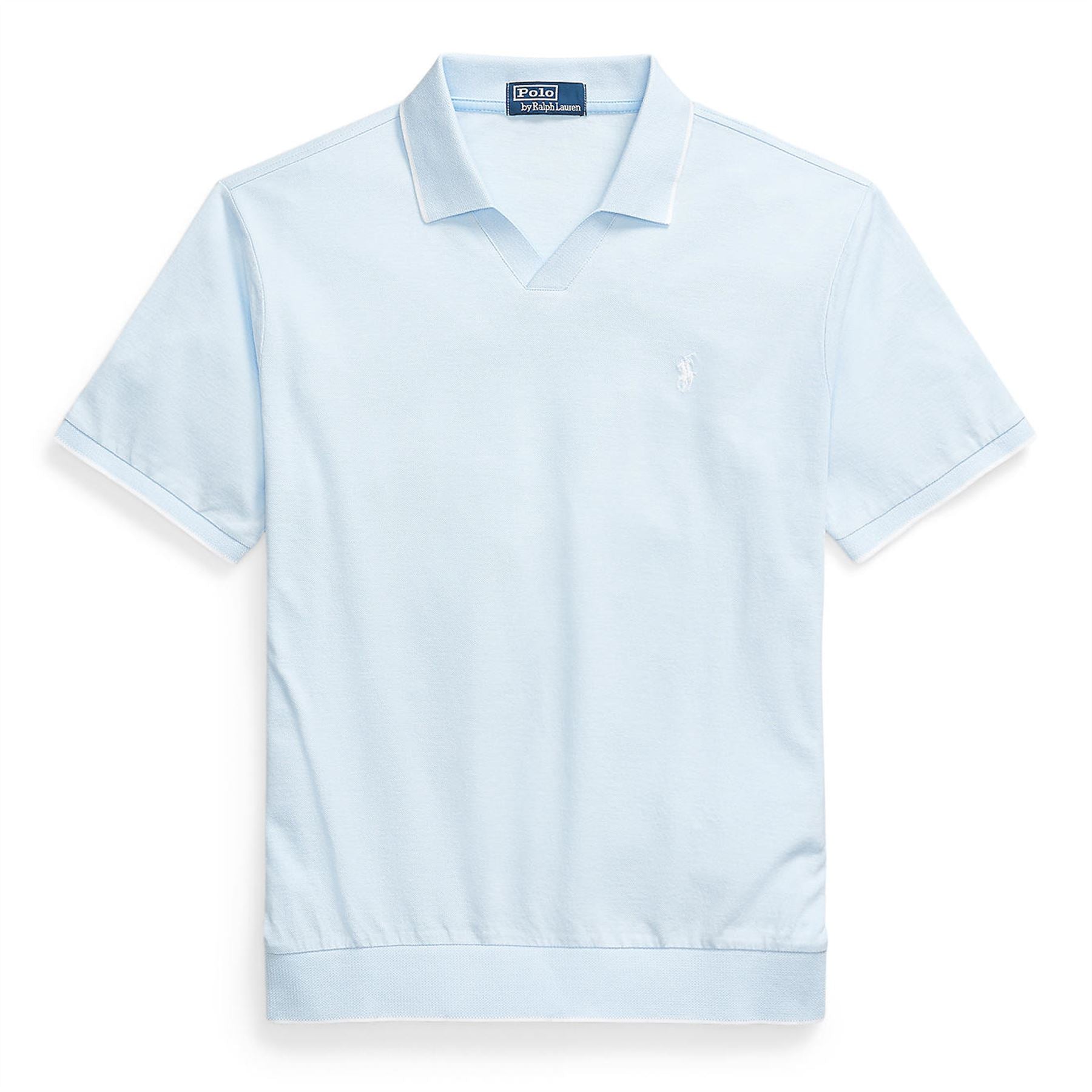 Polo Golf Johnny Collar Cotton Polo Office Blue/White