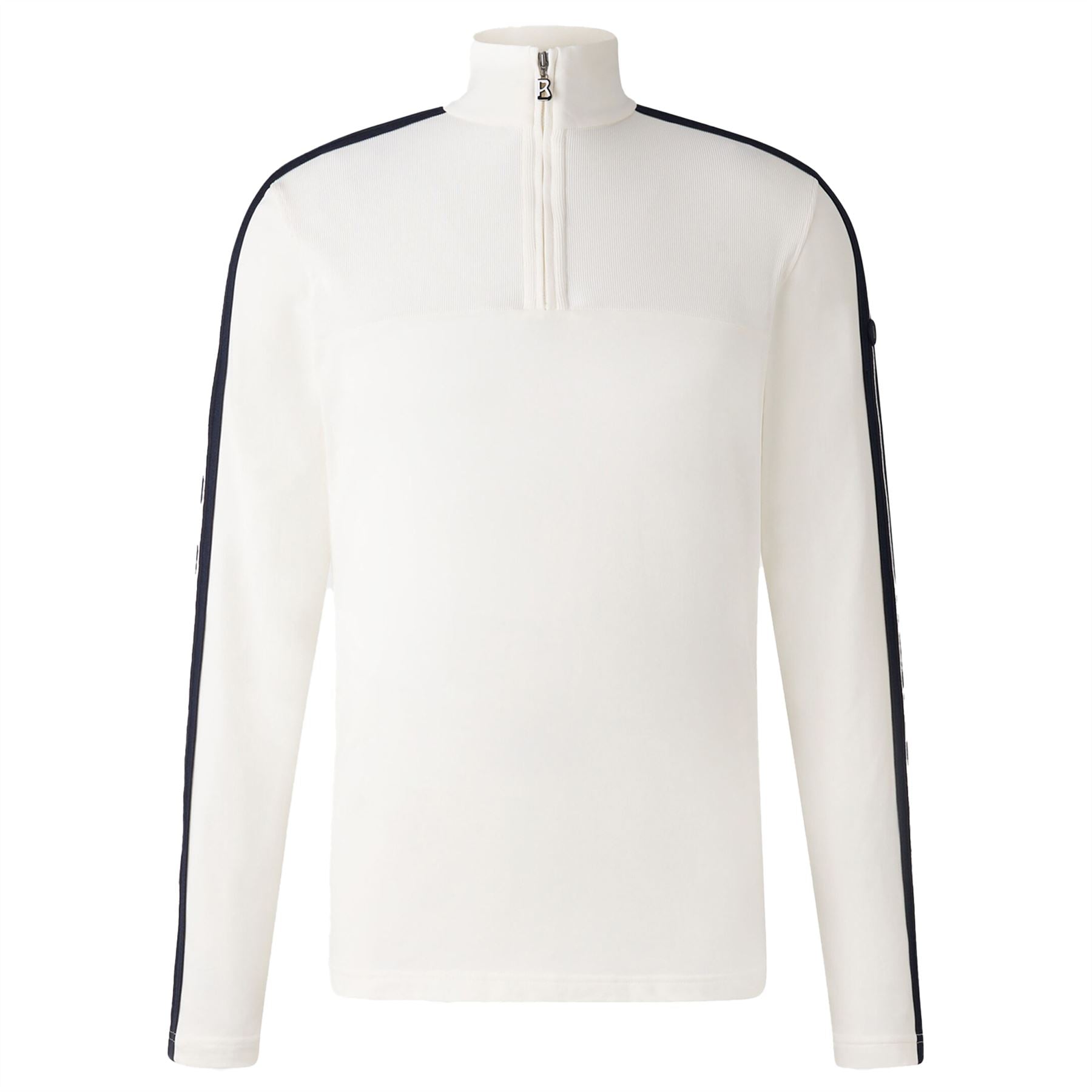 Georg Quarter Zip Mid Layer Off White
