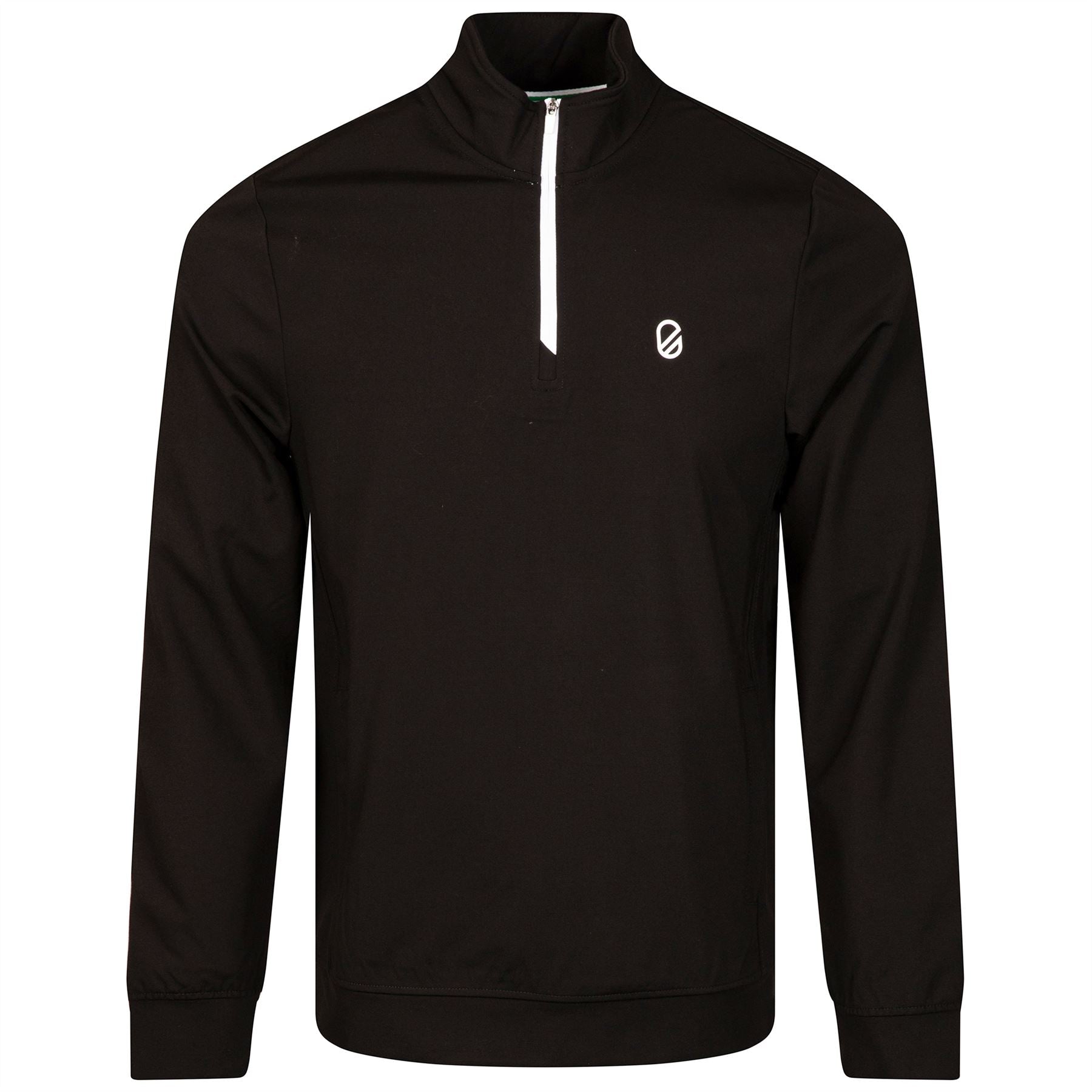 Avery Mock Neck Quarter Zip Jet Black