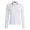 Womens Rib Pleated Contrast Collar Silky Tech Nylon Long Sleeve Polo Snow