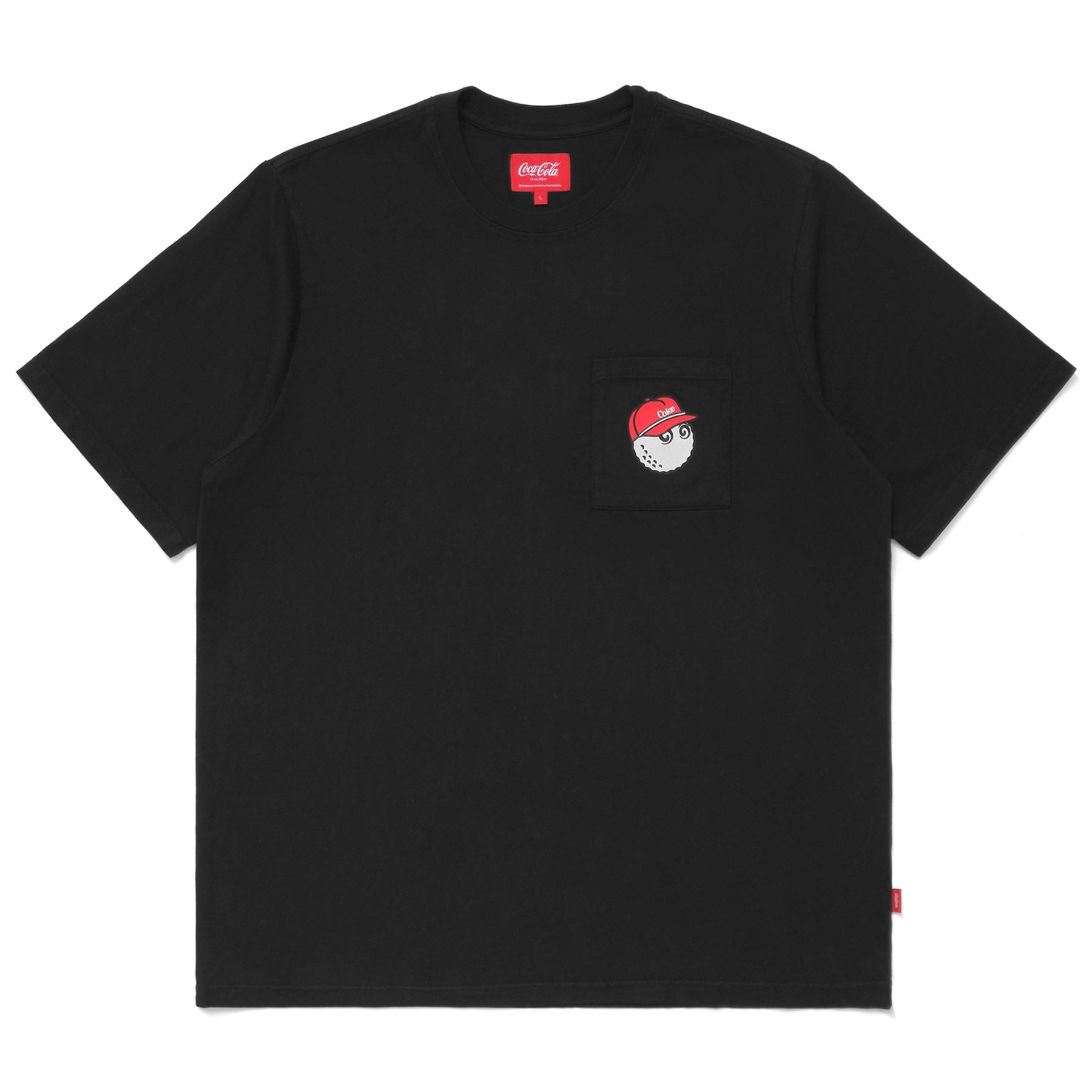 x Coca Cola Spencerian Block Tee Black