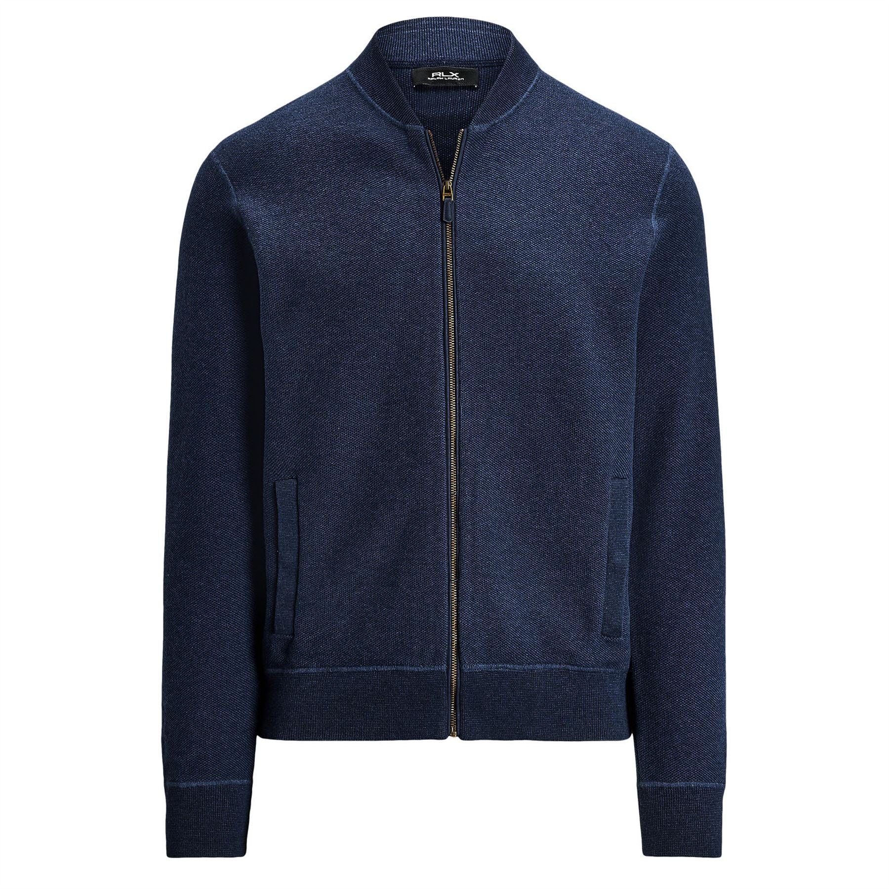 RLX Full Zip Cotton Sweater Navy Combo