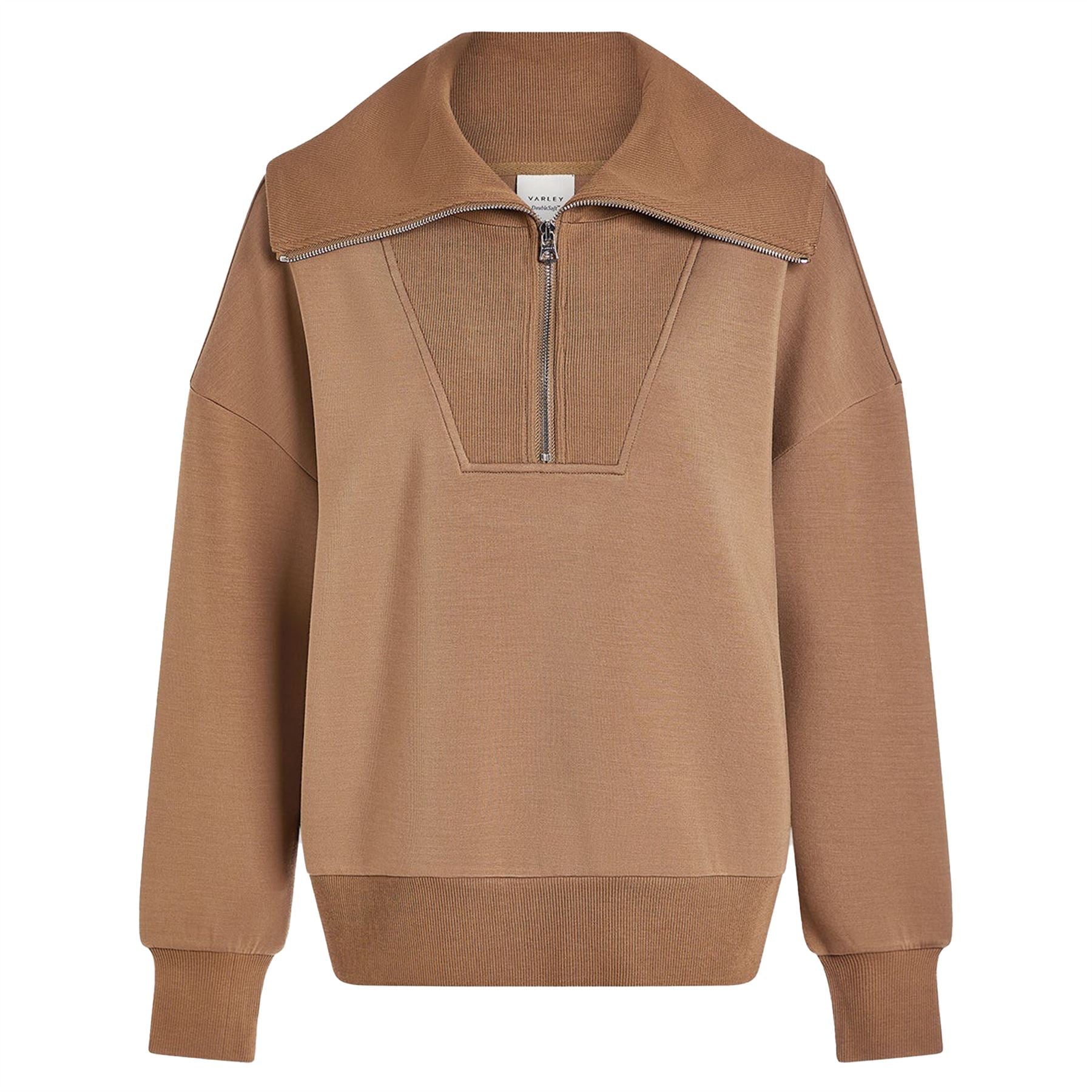 Womens Catherine Half Zip Sweater Golden Bronze
