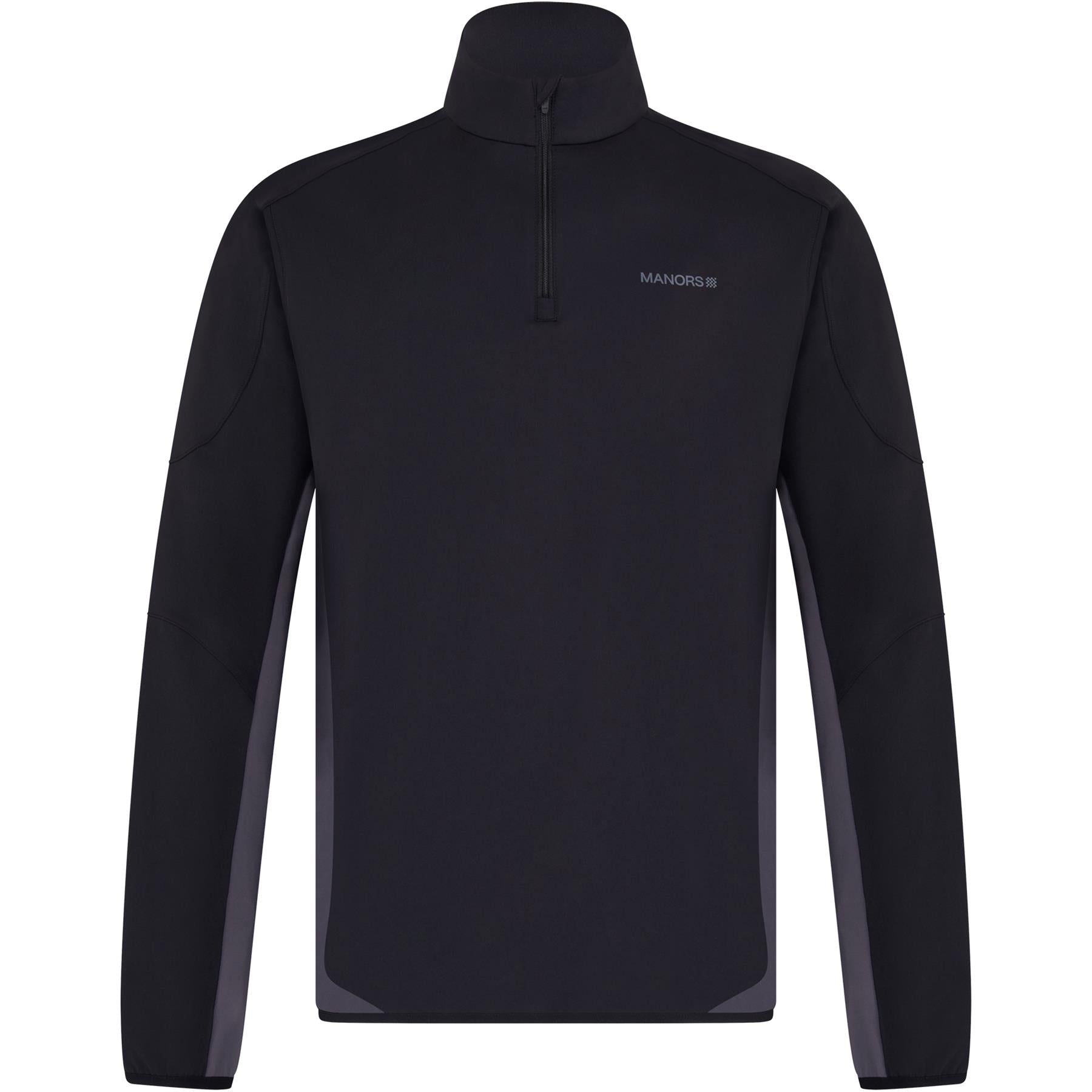 Quarter Zip Tech Mid Layer Black