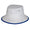 Womens Tilley Wide Brim Bucket Hat White/Cobalt Blue