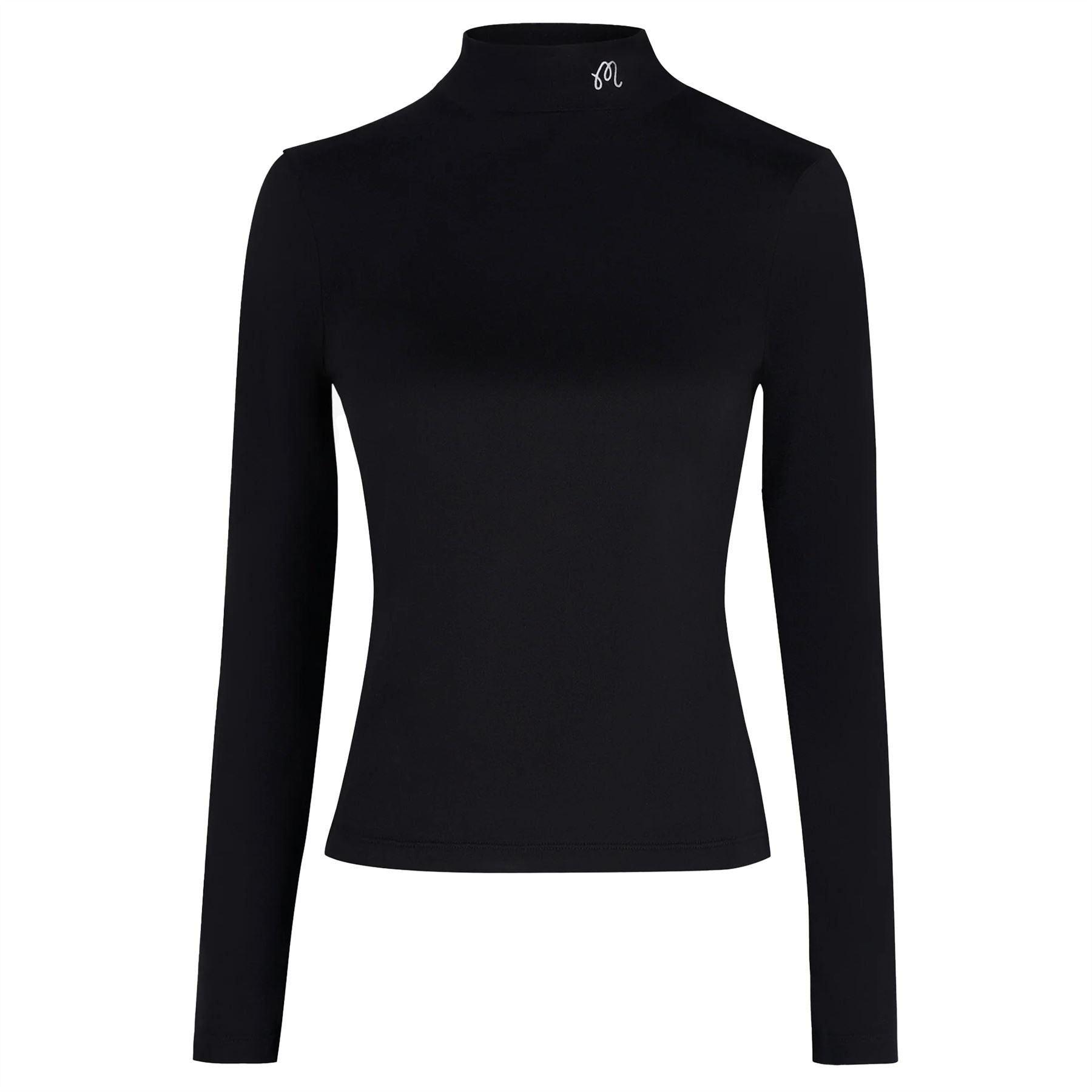 Womens Rally LS Mockneck Base Layer Black