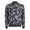 Camo Jacquard Merino Wool Quarter Zip Sweater Charcoal Camo