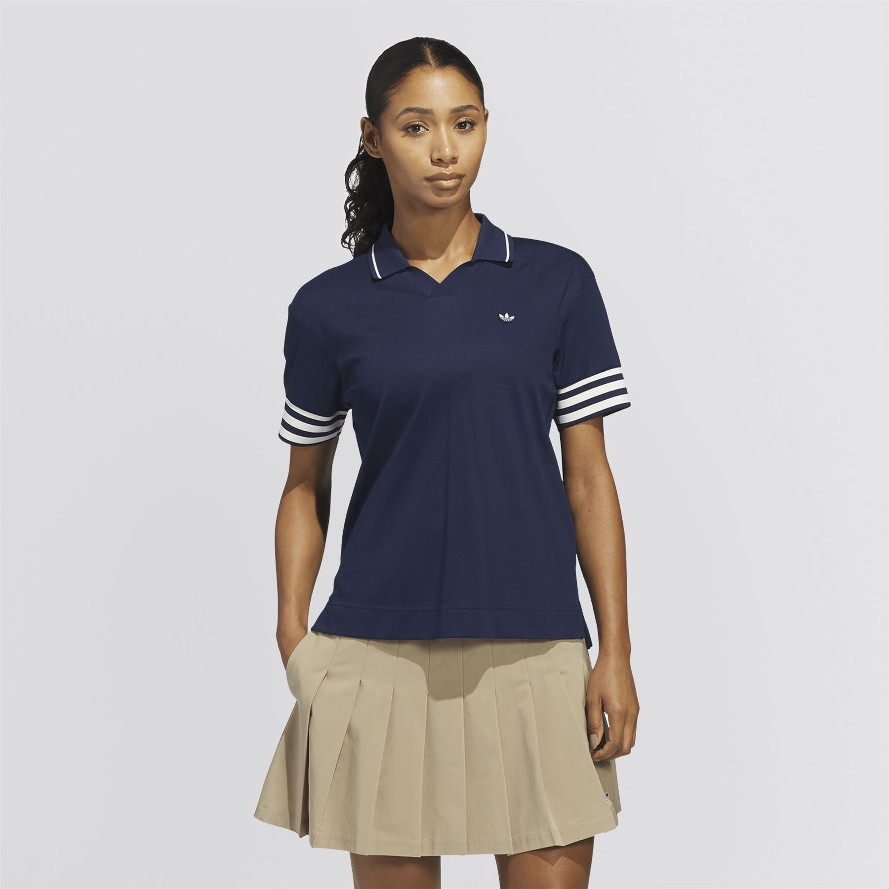 Womens Originals 3-Stripe Polo Night Indigo