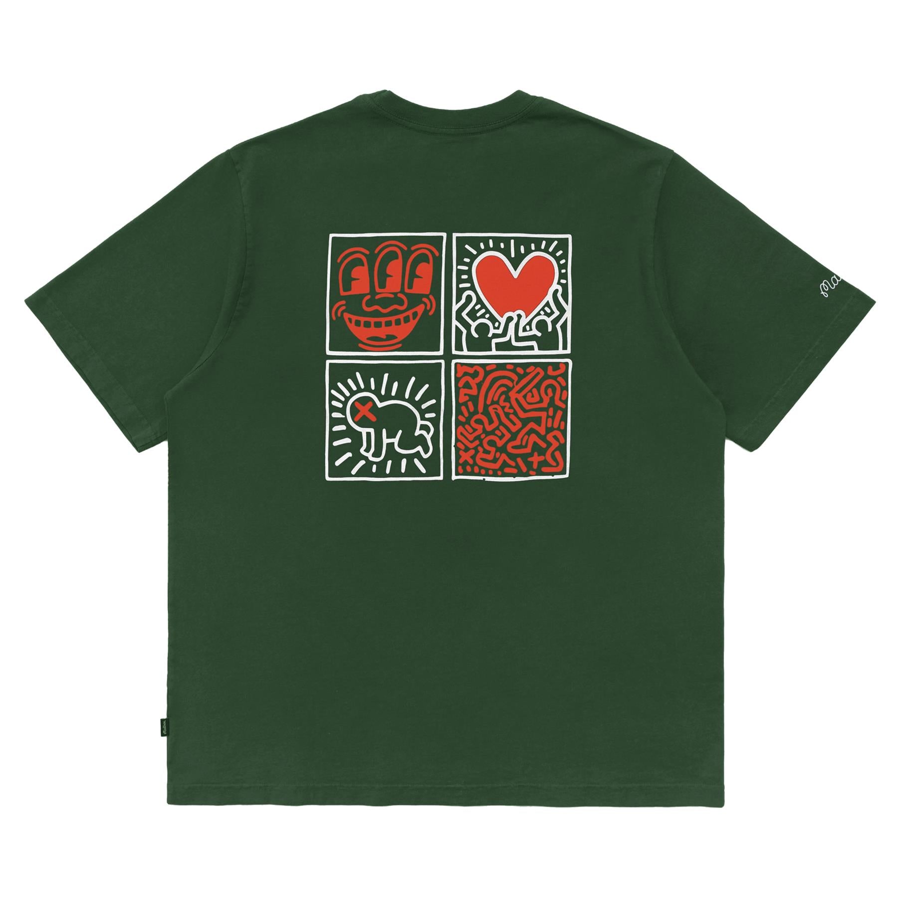 x Keith Haring Pocket Tee Green