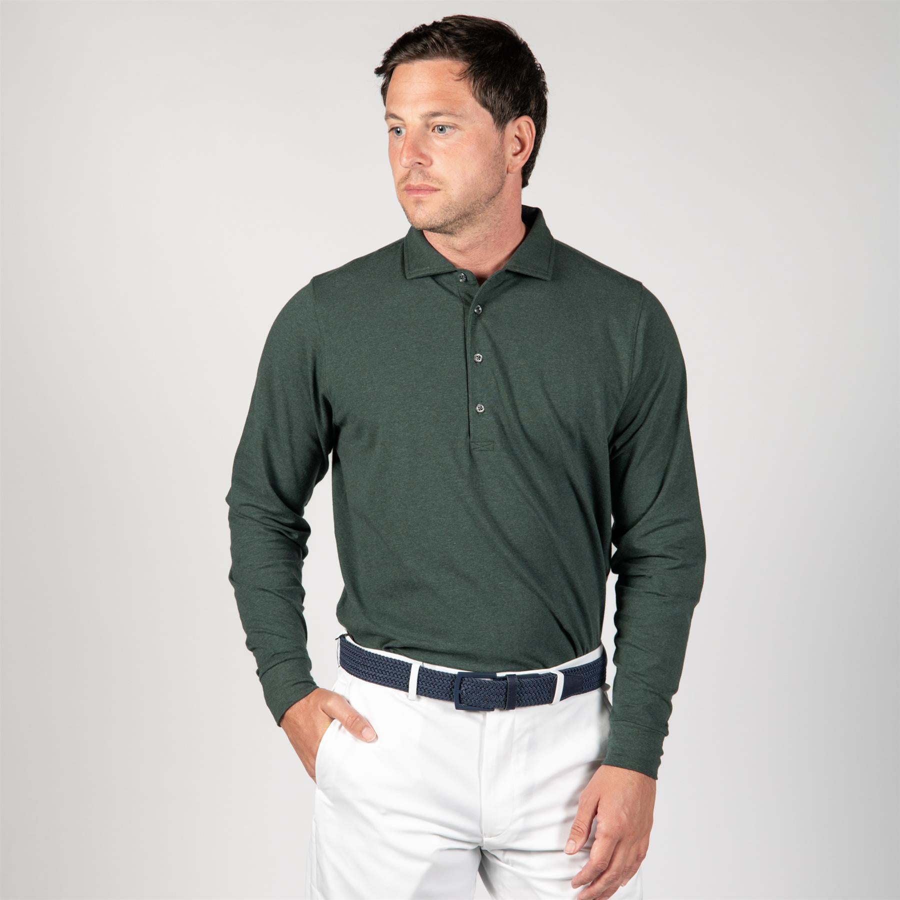 Quinlivan LS Polo Rolling Rock Heather