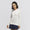 Womens Cashmere Knit Sweater Chalk White