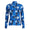 Womens Floral Camo Silky Tech Nylon Ruched Quarter Zip Pullover Dawn