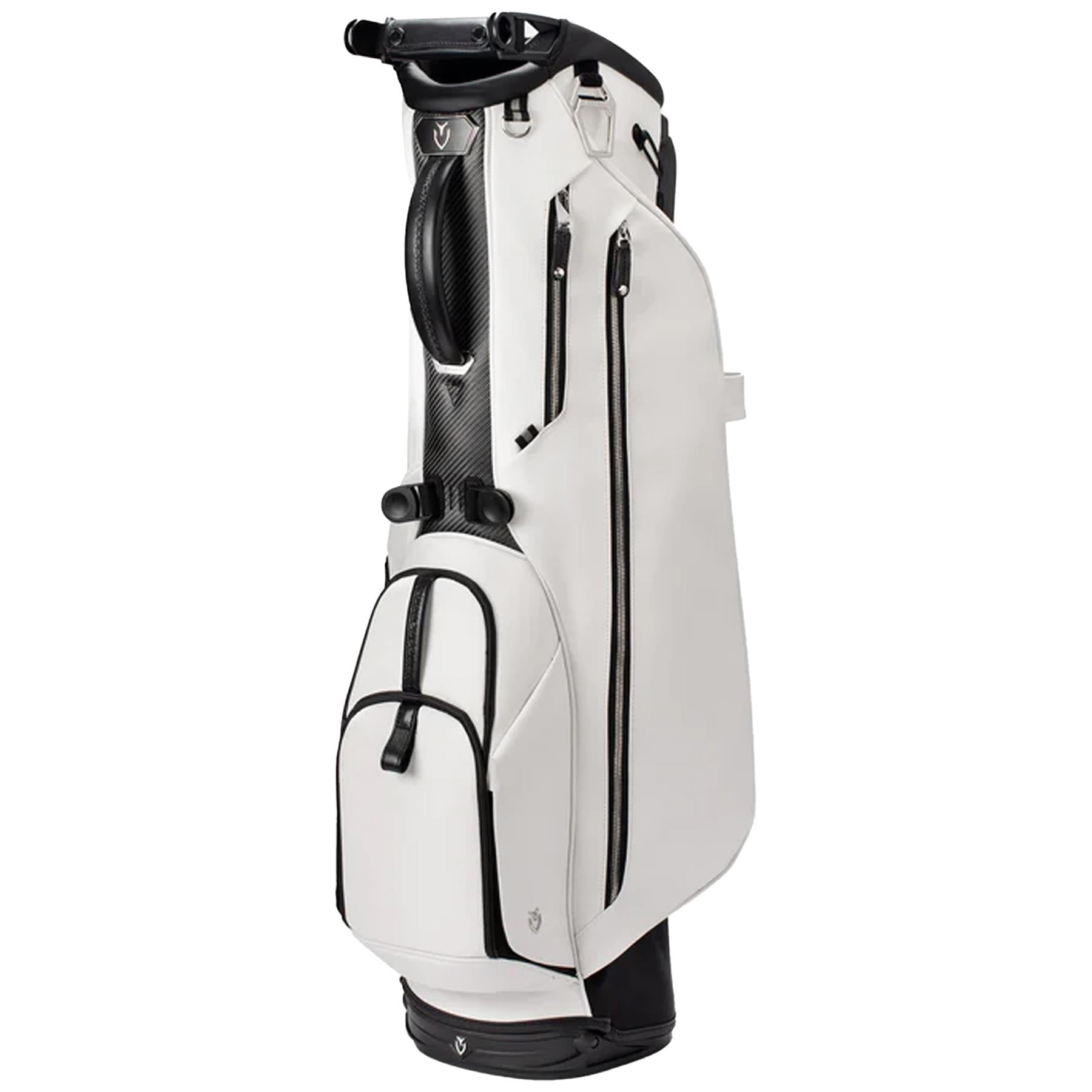 Carbon Lux Stand Bag Pebbled White