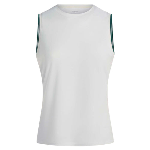 Womens Arton Performance Tank Polo White/Forest