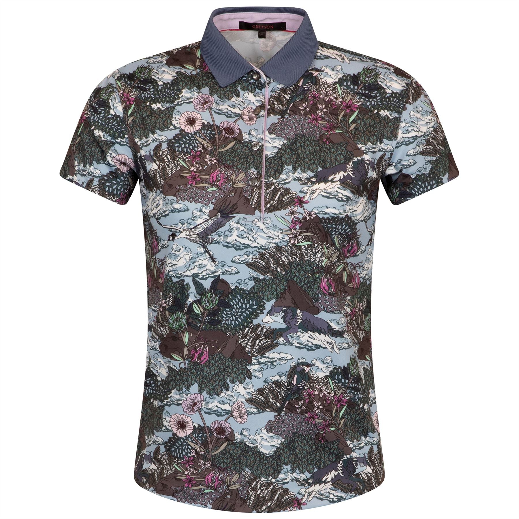 Womens In The Clouds Scarlett Polo Wolf Blue