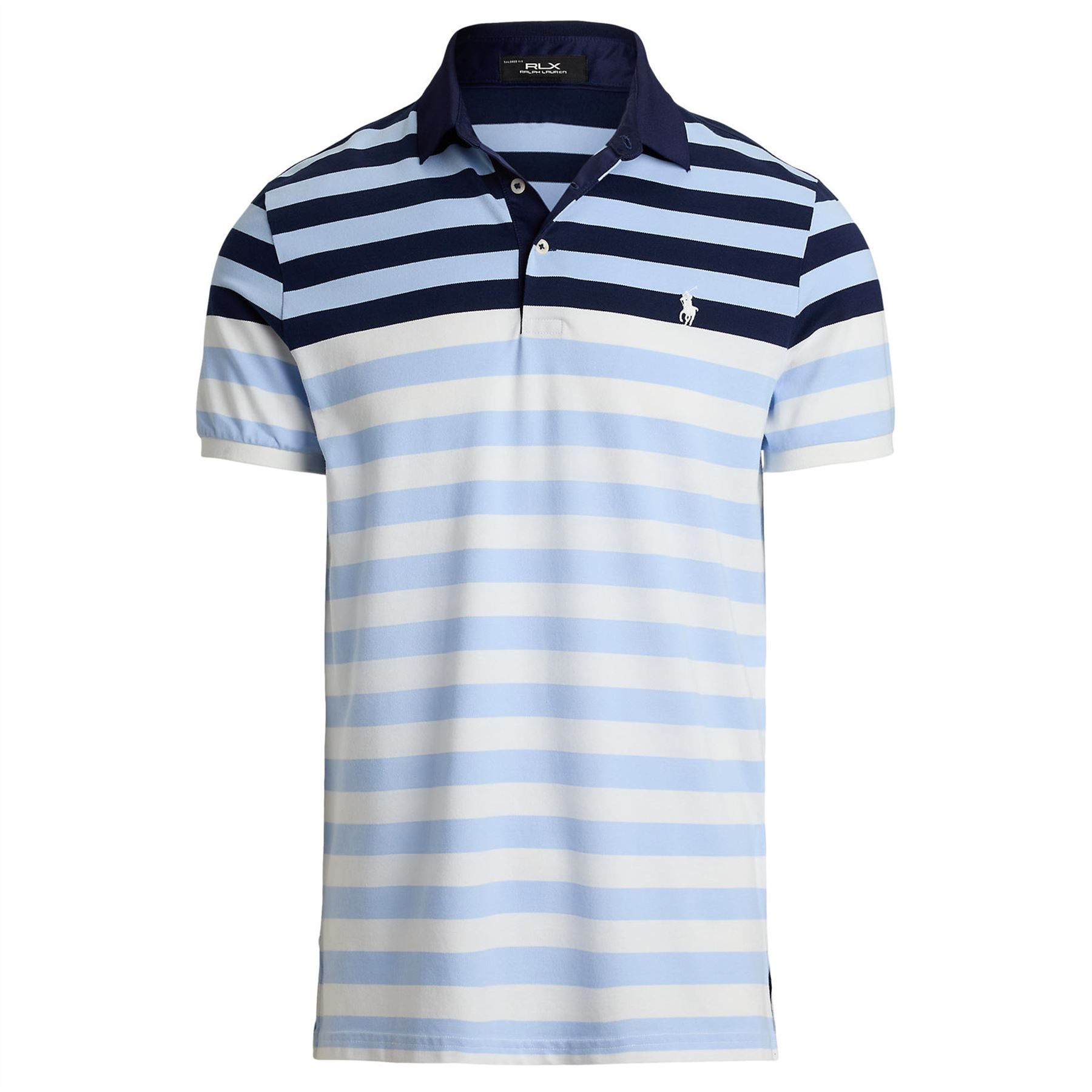 RLX Performance Pique Knit Polo Office Blue Multi