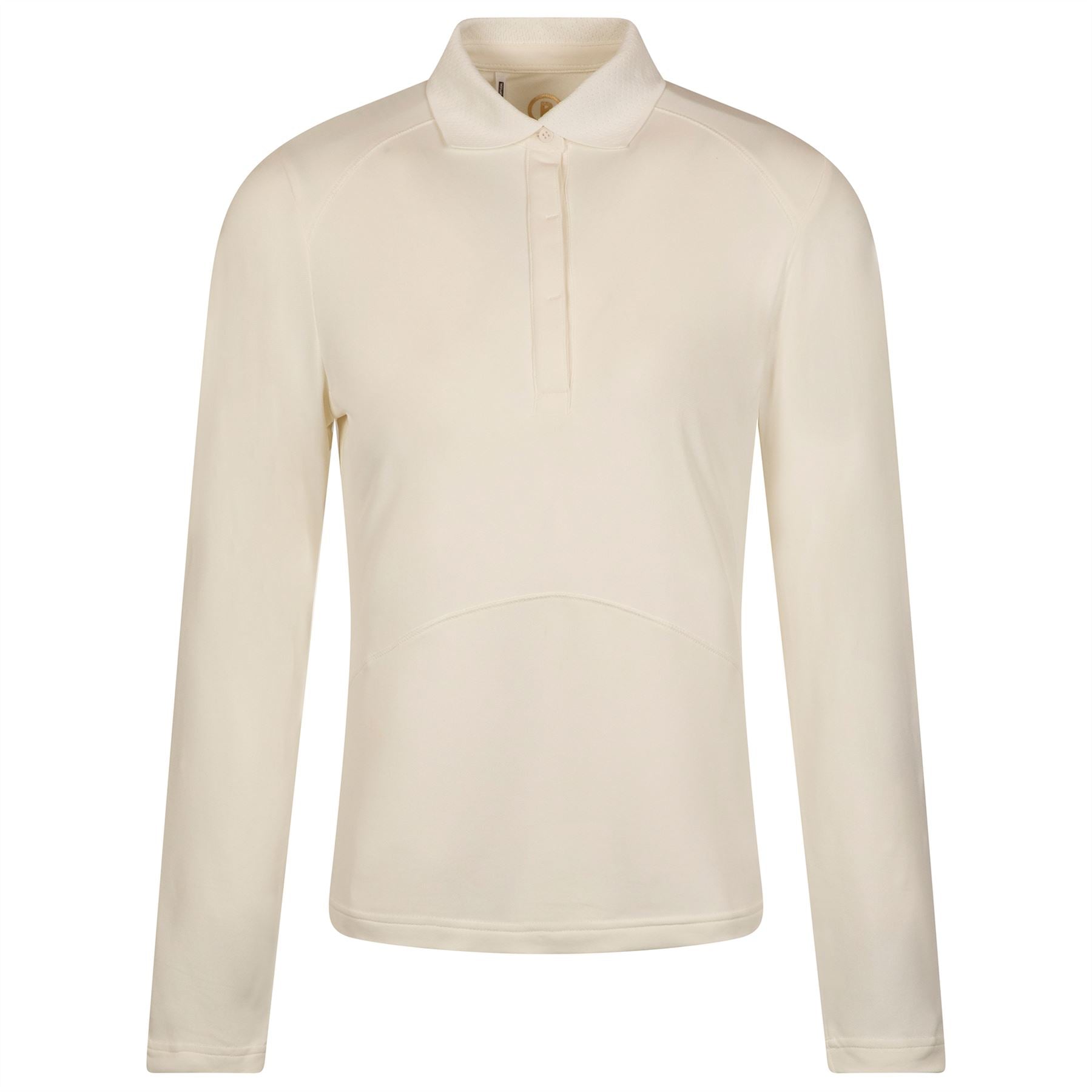 Womens Gisella Long Sleeve Polo Off White