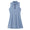 Womens Quarter Zip Polo Dress Powder Blue/Navy
