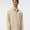 Dex High Vent Overshirt Shacket Safari Beige