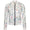 Womens Printed Bomber Jacket White Floral Chorus