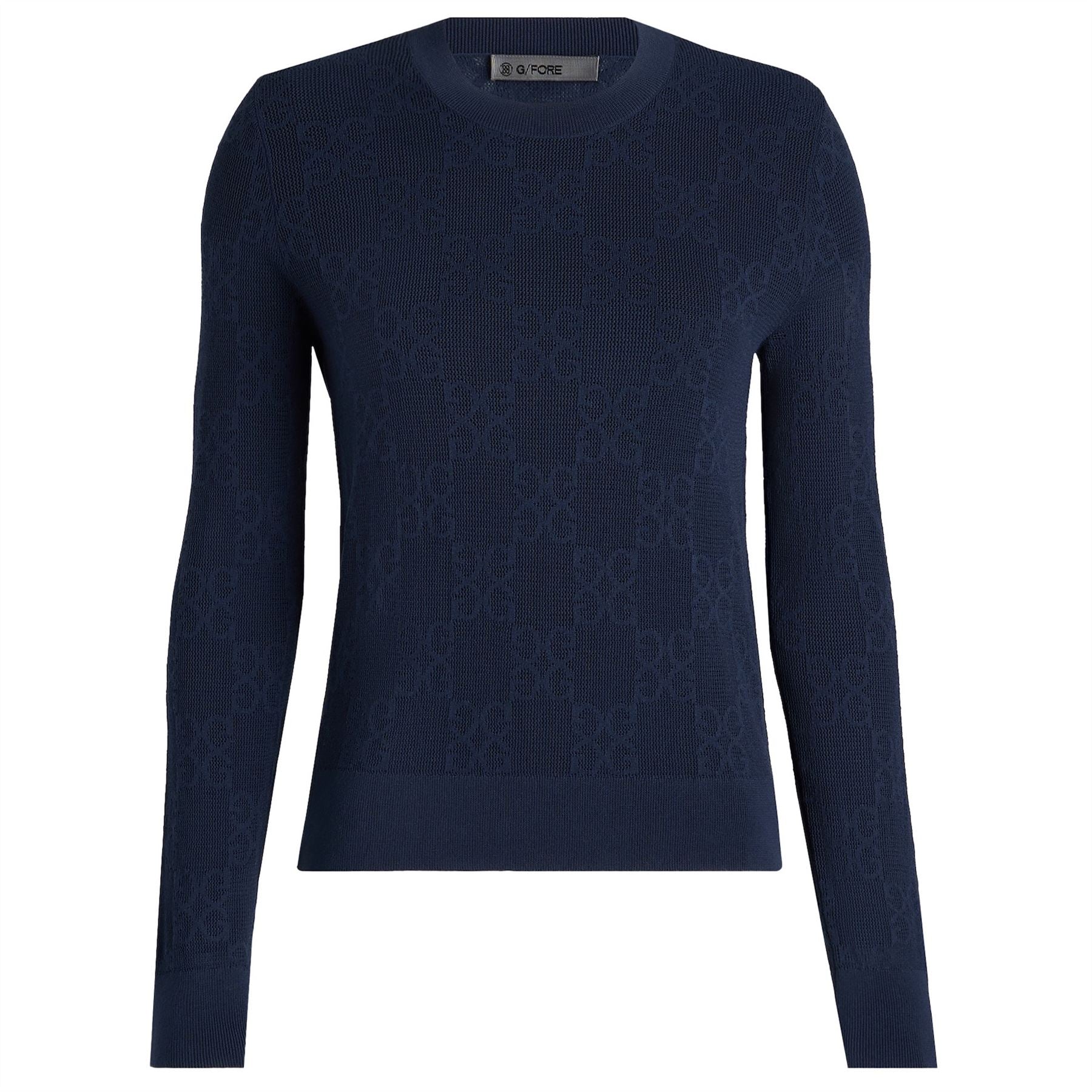 Womens Pointelle G Crewneck Sweater Twilight