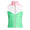Womens Water-Resistant Reversible Vest Ceramic White/Course Green/Course Pink