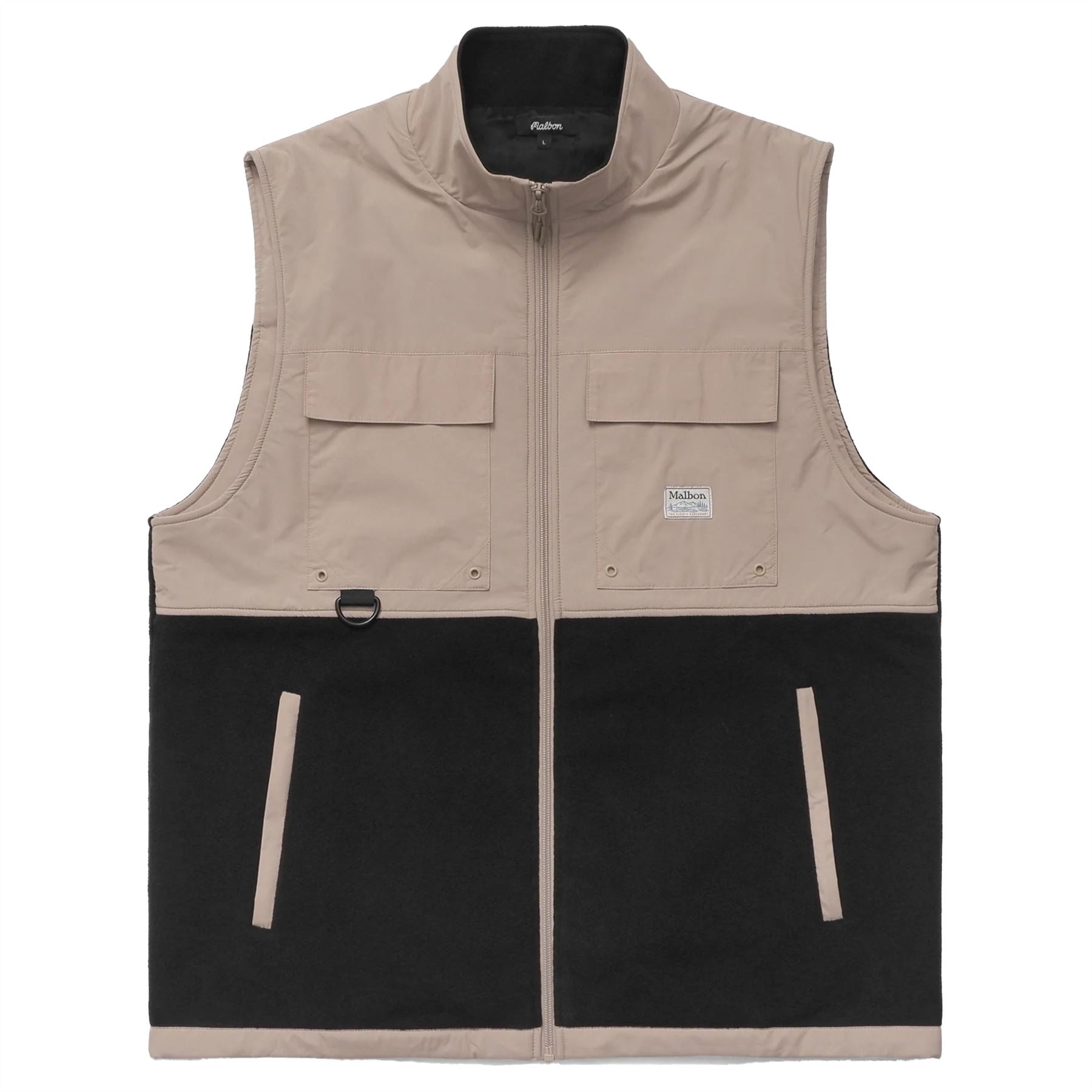 Backcountry Polar Fleece Vest Khaki/Black