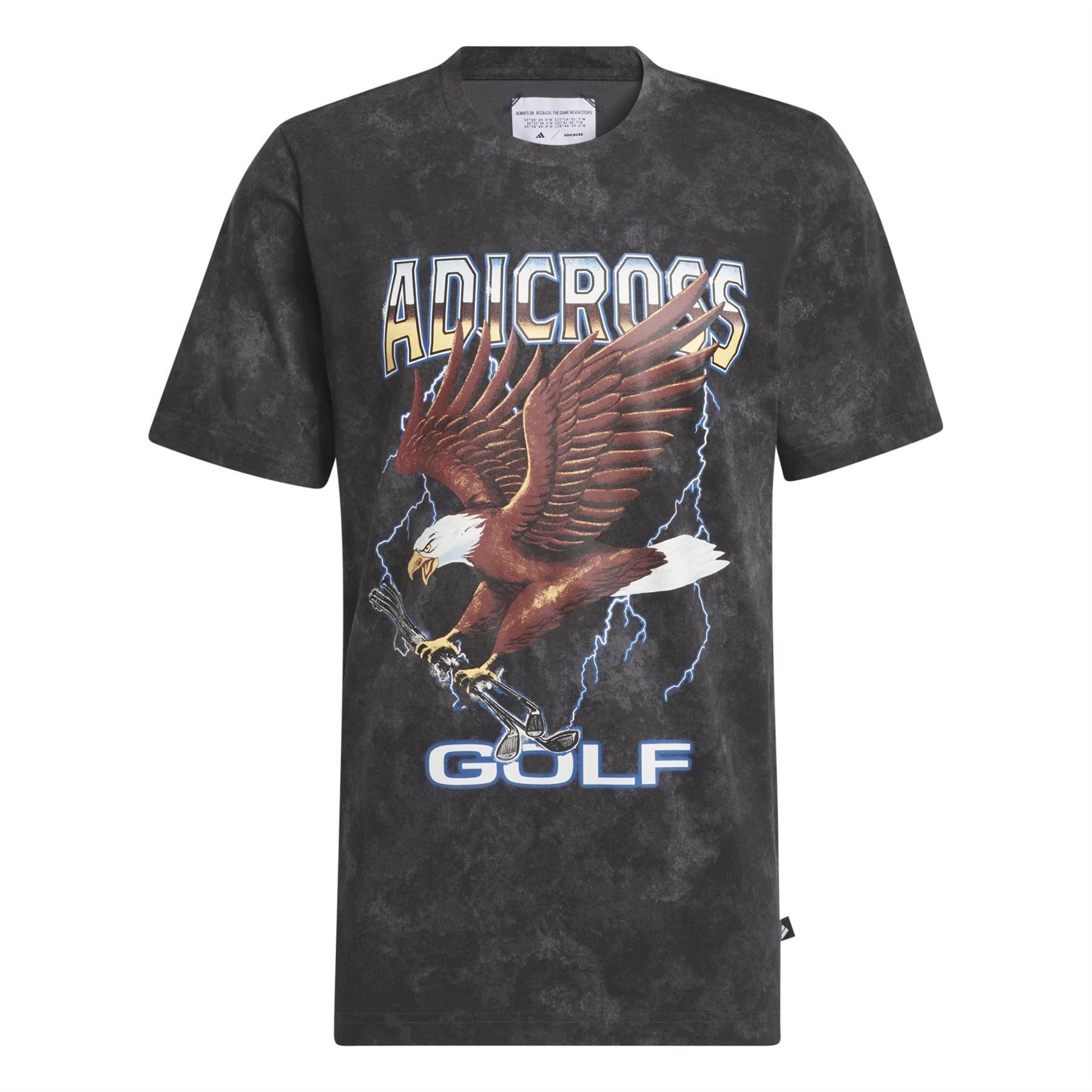 Adicross Eagle Print T-Shirt Grey Six