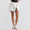 Womens Charlotte Slit Skort Ivory/Black