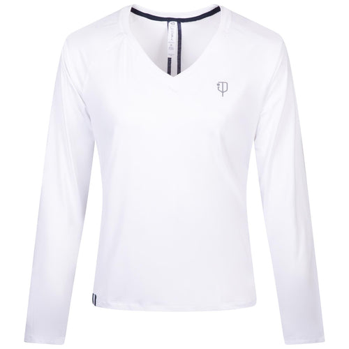 Womens 5.0 LS Tee Clubhouse White