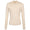 Womens Space Dye Quarter Zip Mid Layer Oatmeal
