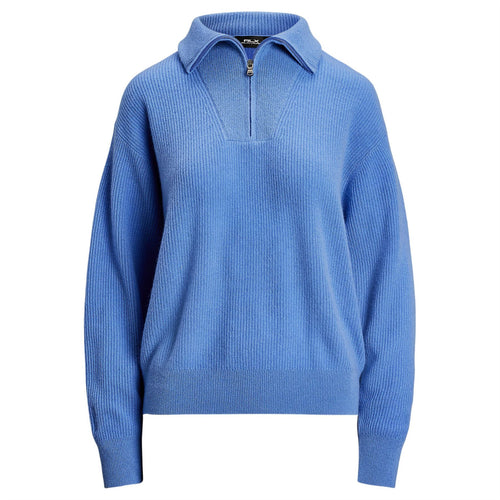 Womens RLX Cashmere Half Zip Summer Blue Navy