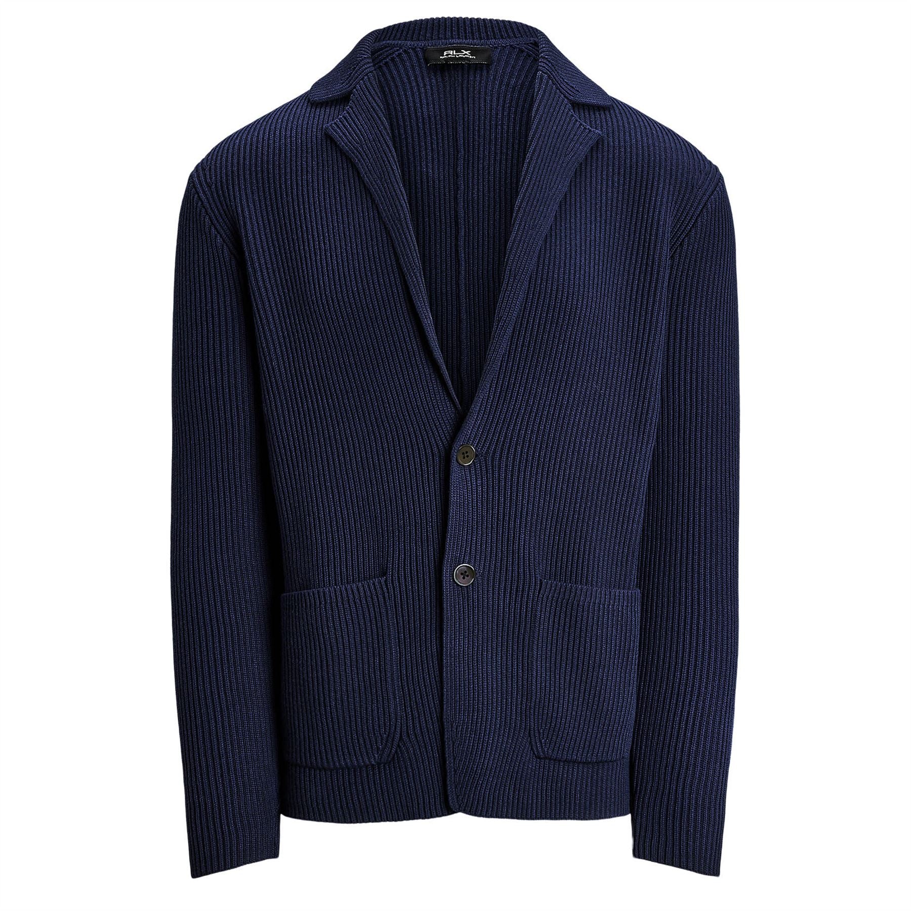 RLX Cotton Knit Cardigan Refined Navy