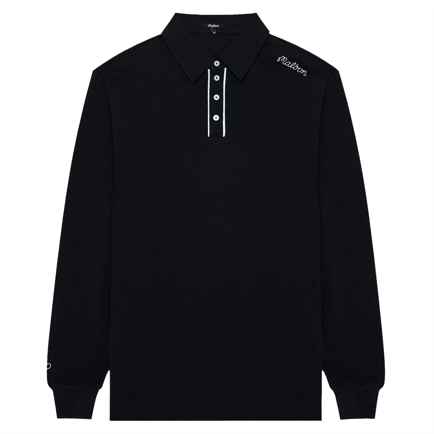 x Jesper Parnevik LS Cotton Pique Polo Black