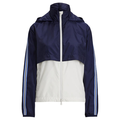 Womens RLX Full Zip Windbreaker Jacket Ceramic White/Refined Navy