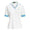 Womens Tailored Fit Cricket Polo Shirt Ceramic White/Greenwich Blue/Course Green