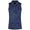 Womens Banded Sport Mesh Button Polo Navy