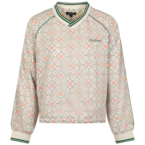 Womens Alessia Windbreaker Pullover Ivory Multi