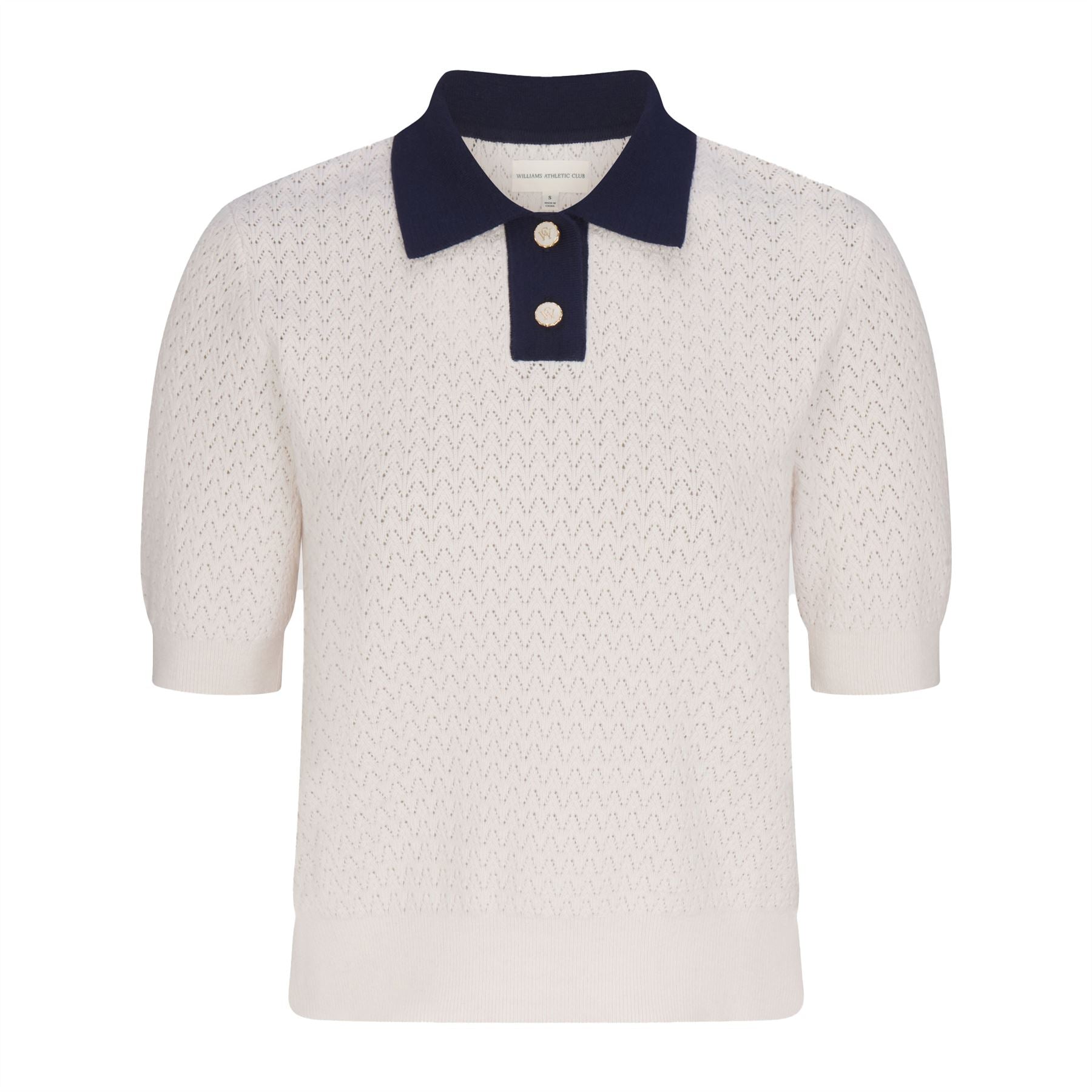 Womens Christy Polo Pinky White/Legacy Navy