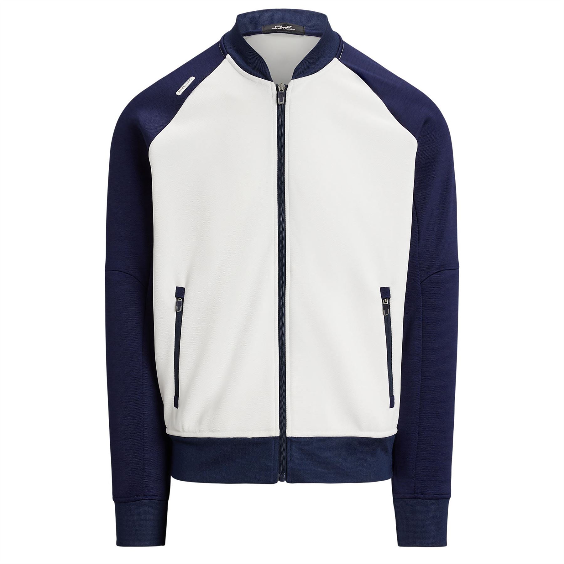 RLX Kinetic Spacer Knit Sweater Ceramic White/Refined Navy