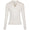 Womens LS Textured Knit Polo White