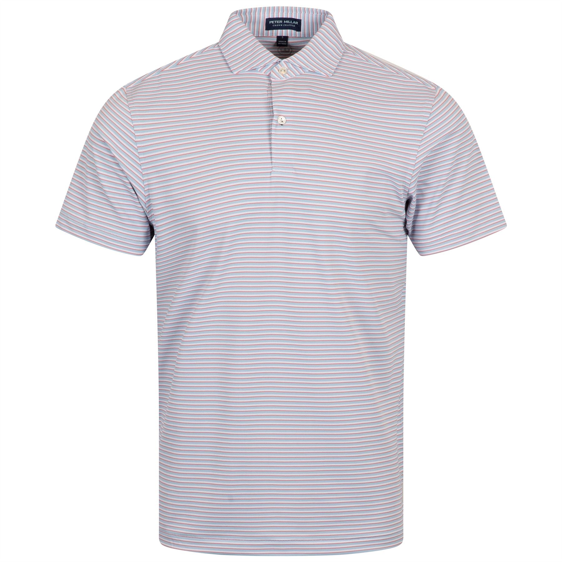 Tempo Performance Mesh Polo Blue Frost