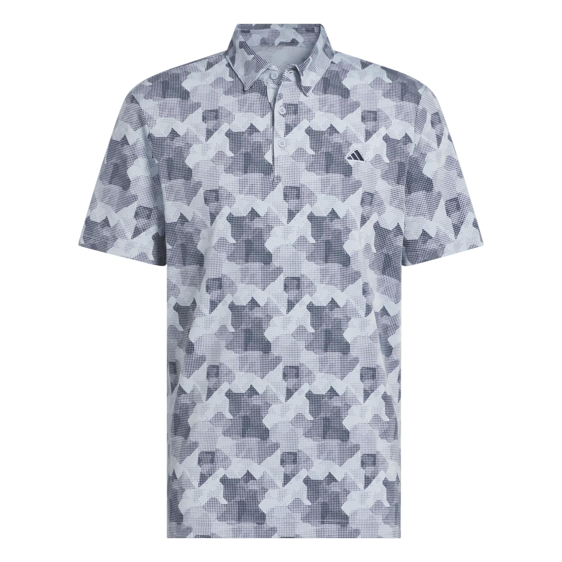Go-To Printed Polo Wonder Blue/Navy