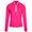 Womens Performance Quarter Zip Bright Pink/Ceramic White