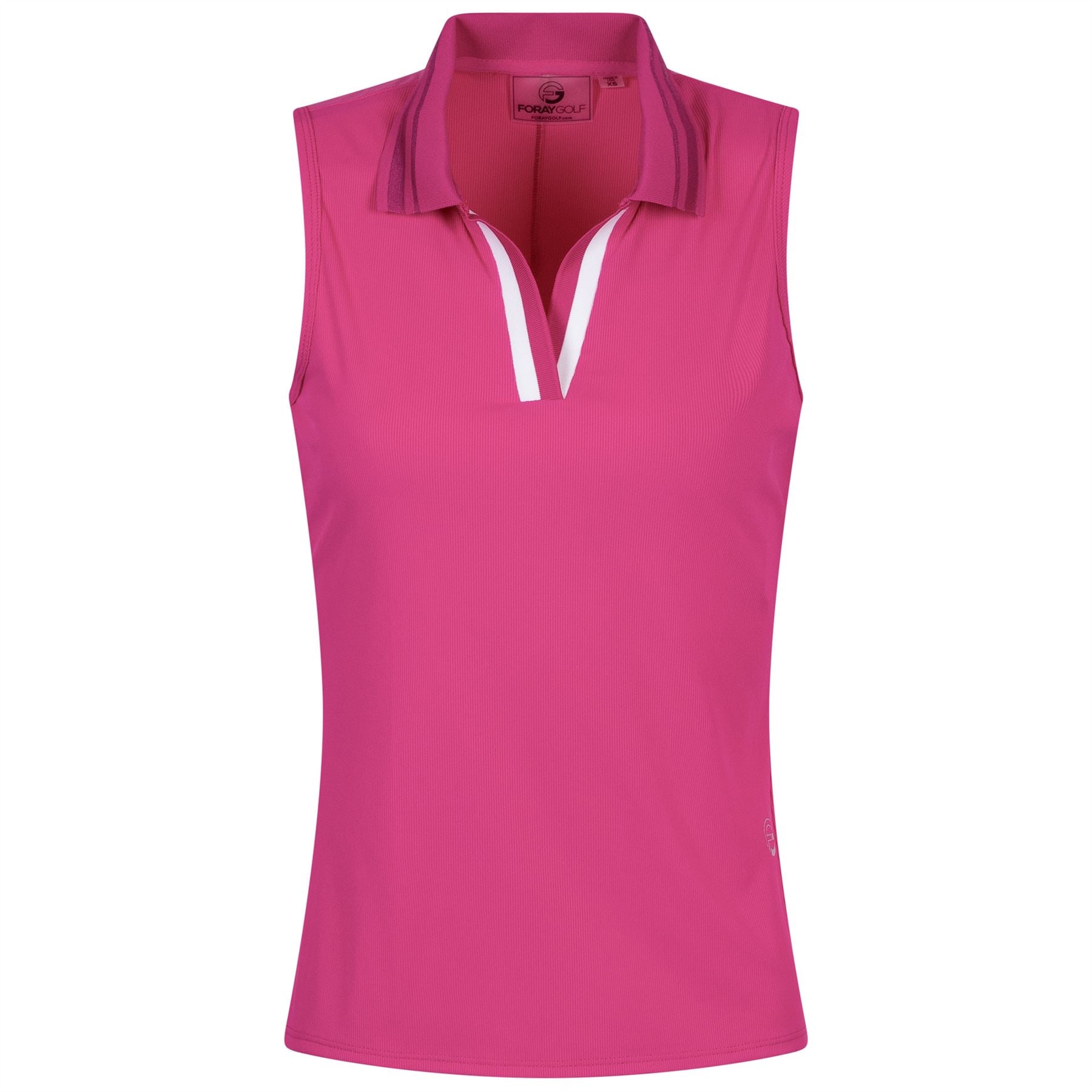 Womens V-Neck SL Rib Polo Rave