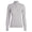 Womens Contrast Tipped Merino Wool Quarter Zip Sweater Heather Grey