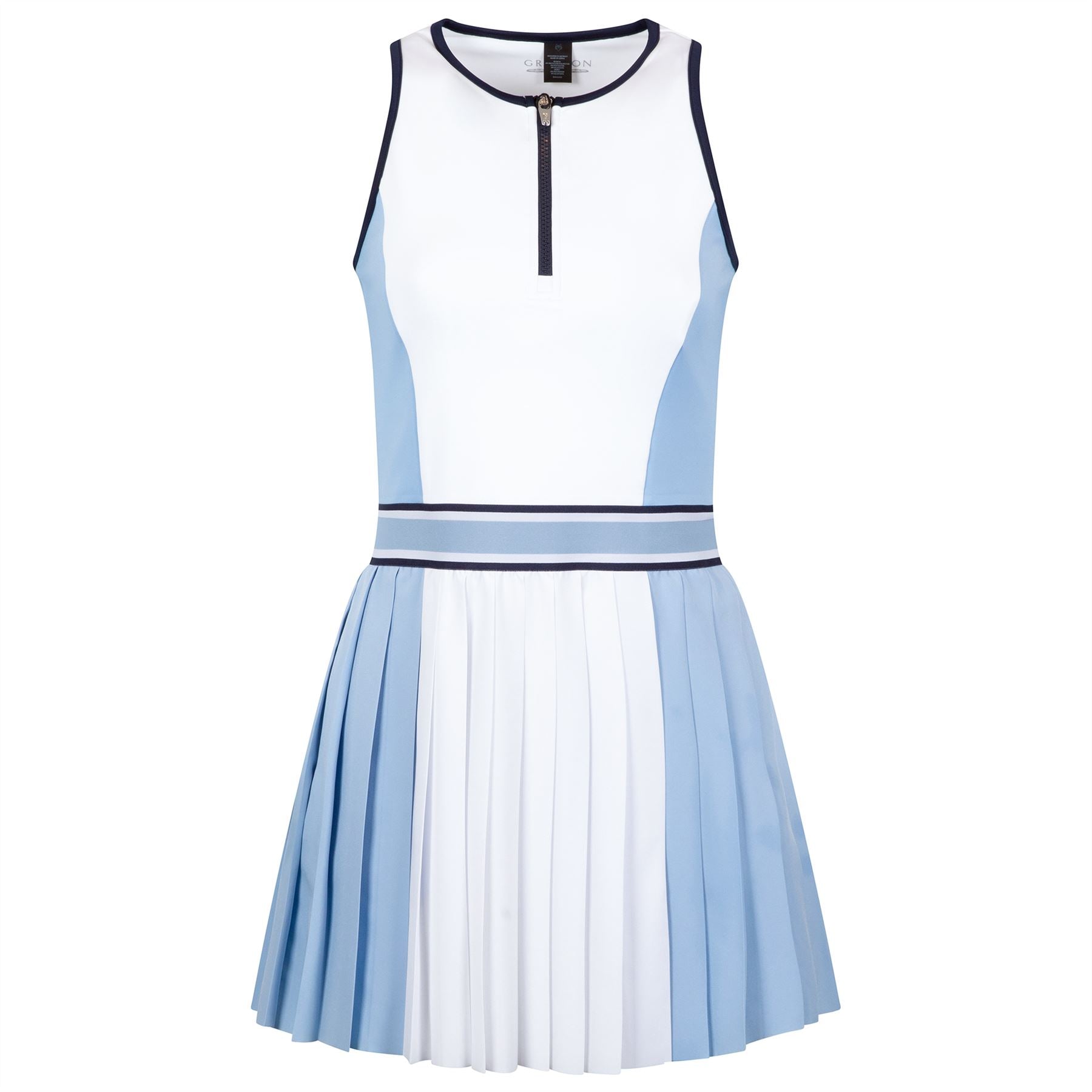 Womens Color Block Leo Dress Arctic/Wolf Blue