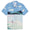 X PTC Open Collar Print Polo Regal Blue