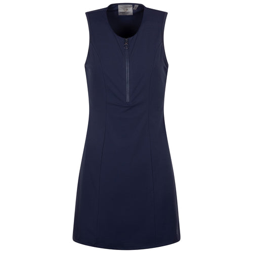 Womens Built-in Bodysuit Dress Navy