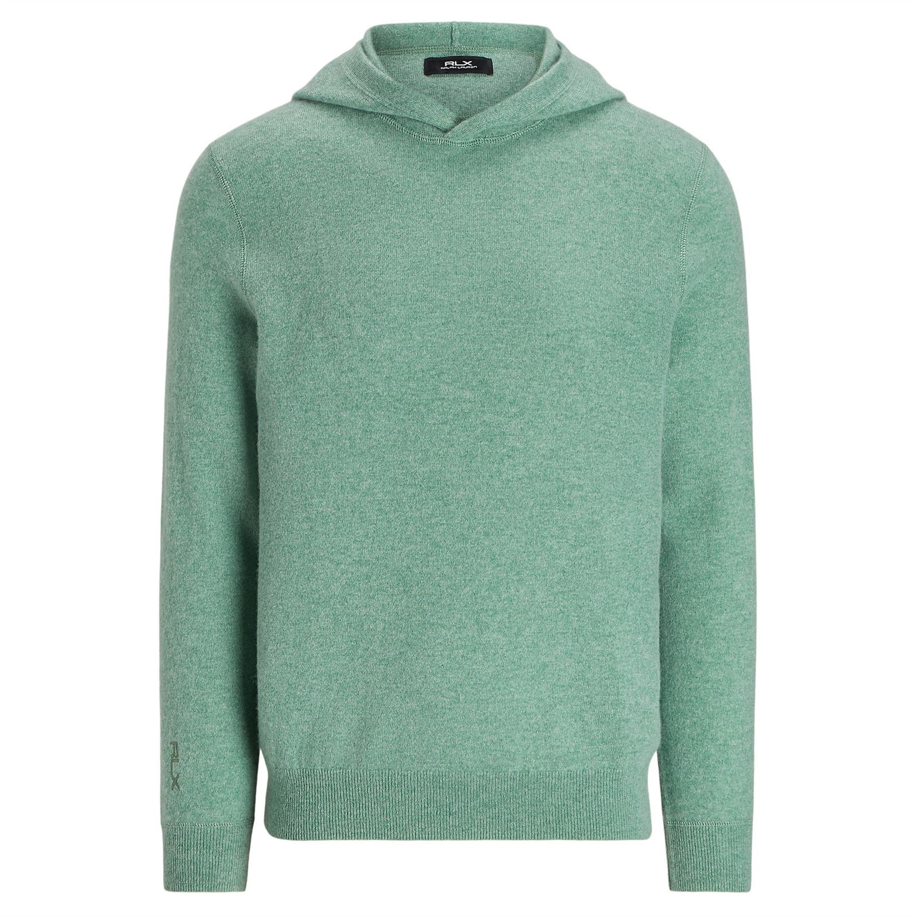 RLX Cashmere Pullover Hoodie Field Olive Heather